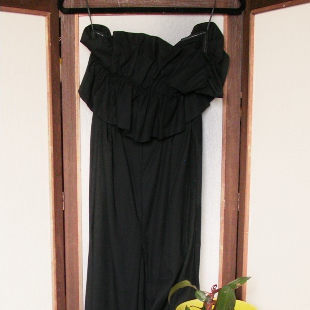 Astr The Label black romper.